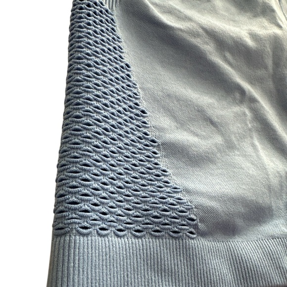 Offline by Aerie Women Athletic Seamless High Rise Mesh Shortie Shorts Blue Sm - Picture 3 of 5